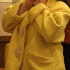 Retro Jordache Oversized Bright Yellow Coat